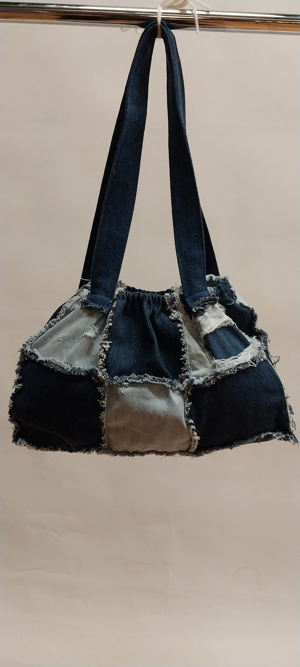 Denim patchwork purse (medium)